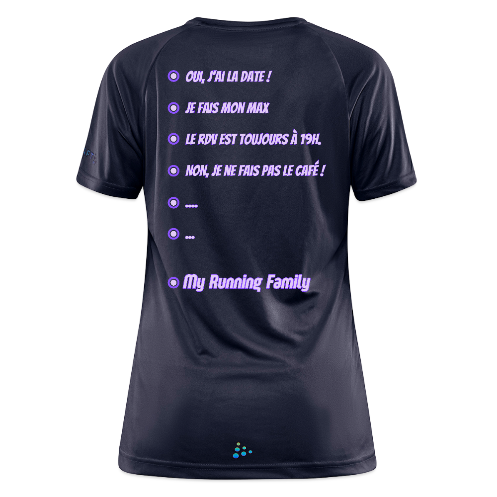 T-shirt Sport CRAFT Femme - Personnalisation Cass - gris foncé