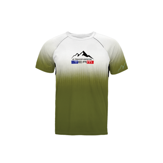 T-Shirt Running Unisexe- Team - Green