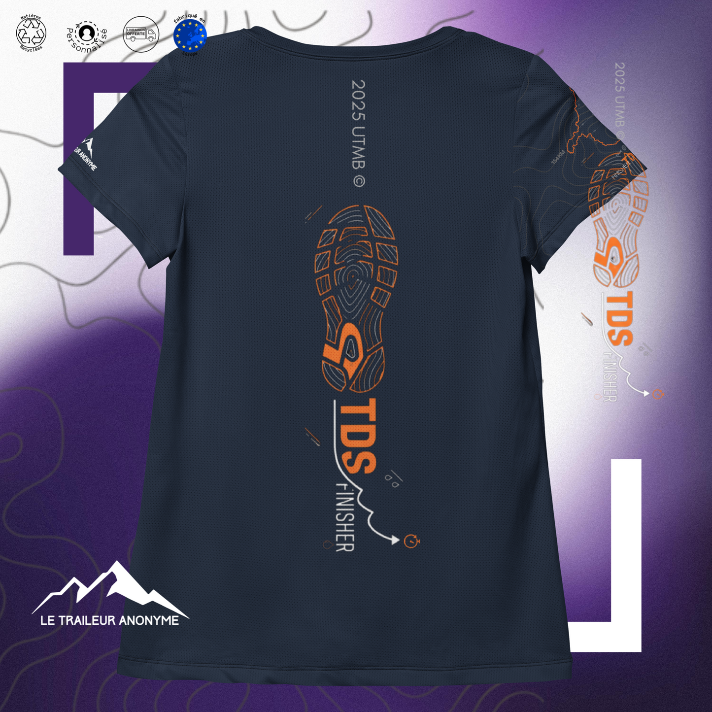 T-Shirt Running - Personnalisé - OR - TDS 2025
