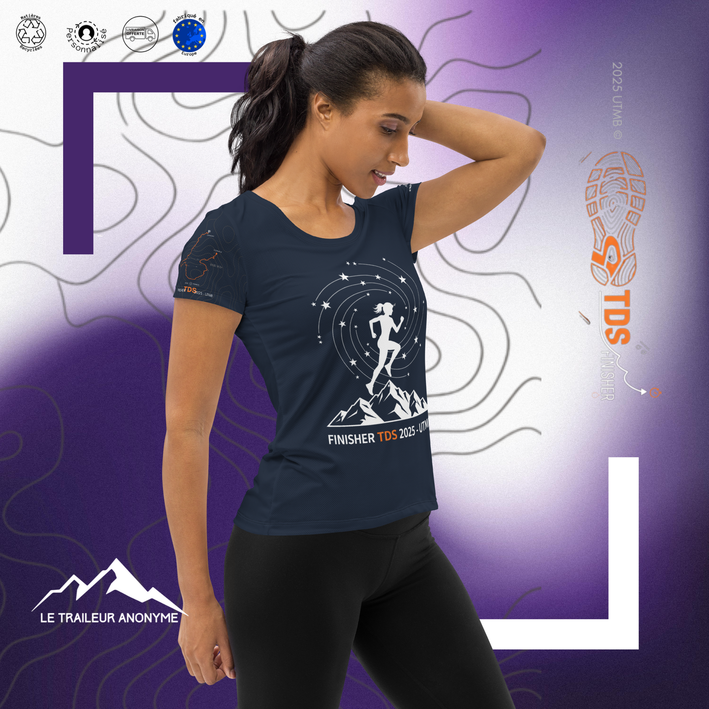 T-Shirt Running - Personnalisé - OR - TDS 2025