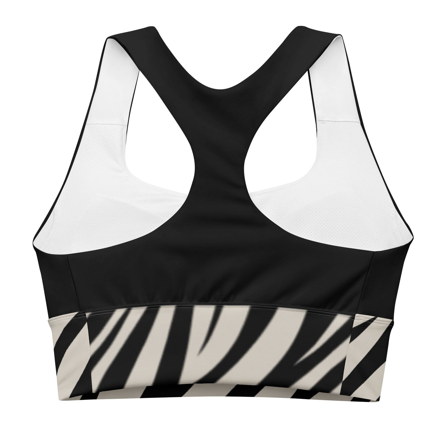 Brassière Sport longue - Collection Hommage - Zèbre & Vert - Le Traileur Anonyme