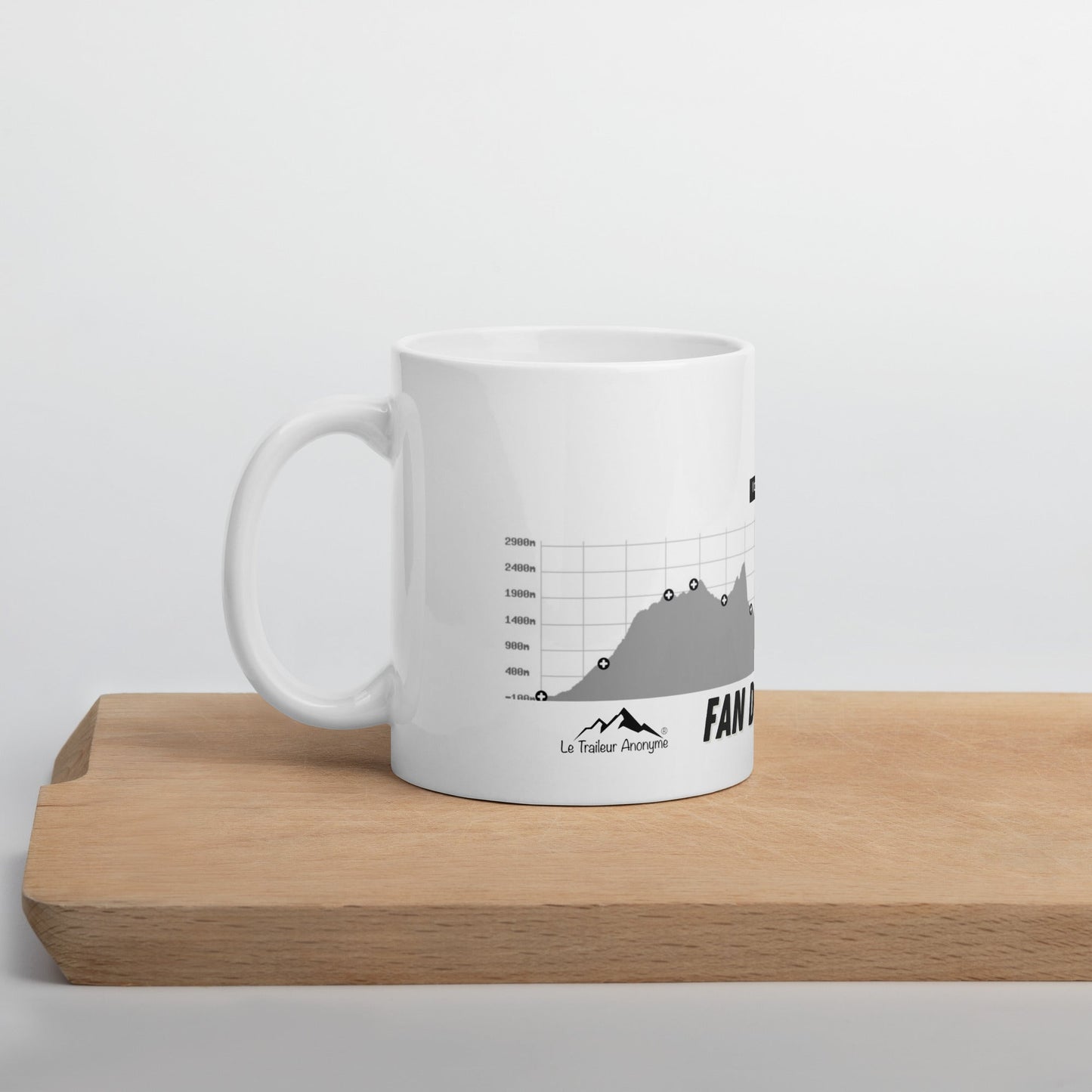 Mug Blanc Brillant - Collection "Fan de Deniv'Laid" (1070) - Le Traileur Anonyme