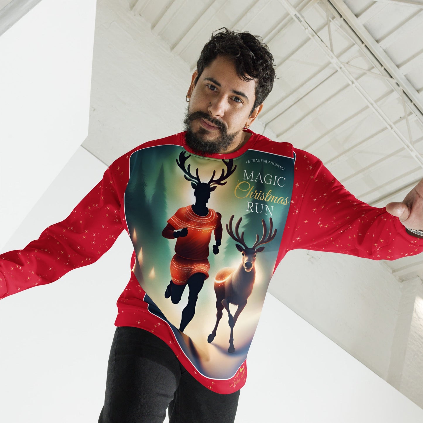 Sweat-Shirt - Christmas Run - Red - Unisexe - Le Traileur Anonyme
