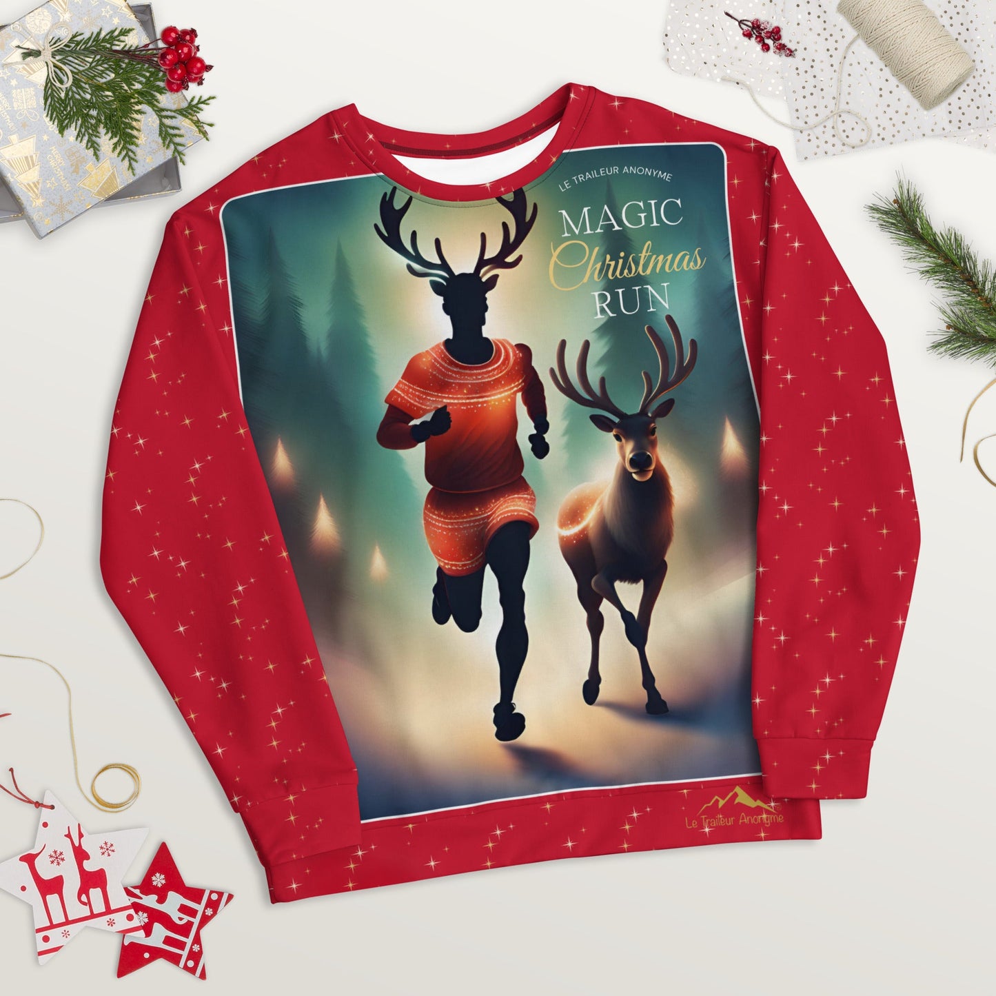 Sweat-Shirt - Christmas Run - Red - Unisexe - Le Traileur Anonyme