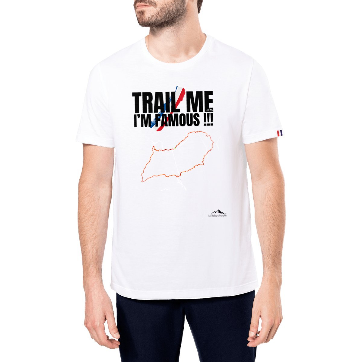 T-Shirt Coton Bio - 🇫🇷Made in France🇫🇷 - Homme - Collection "Trail Me, I'm Famous !!!" (1710) - Le Traileur Anonyme