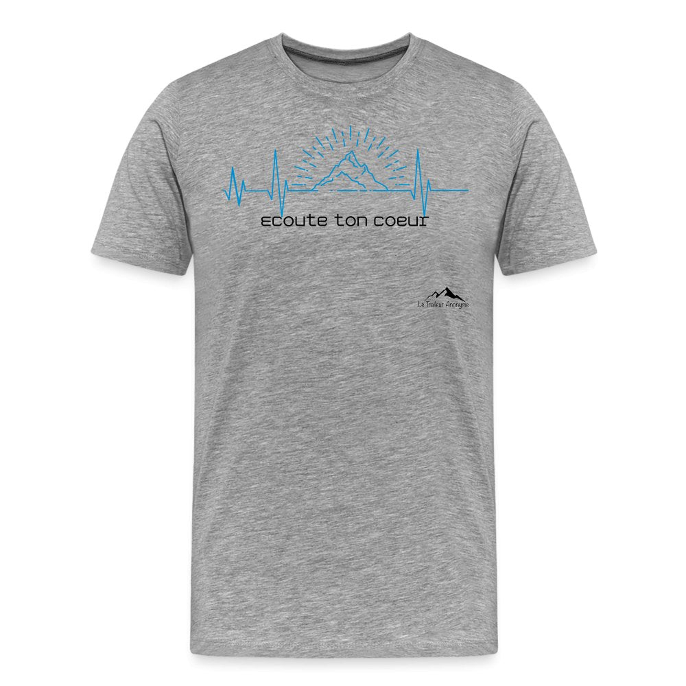 T-Shirt Premium - Homme - Collection "Mountain Heart" - Le Traileur Anonyme