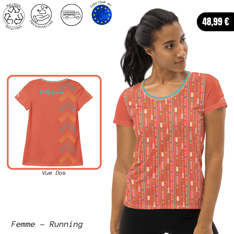 T-Shirt Running Femme - Personnalisation Fride - Le Traileur Anonyme