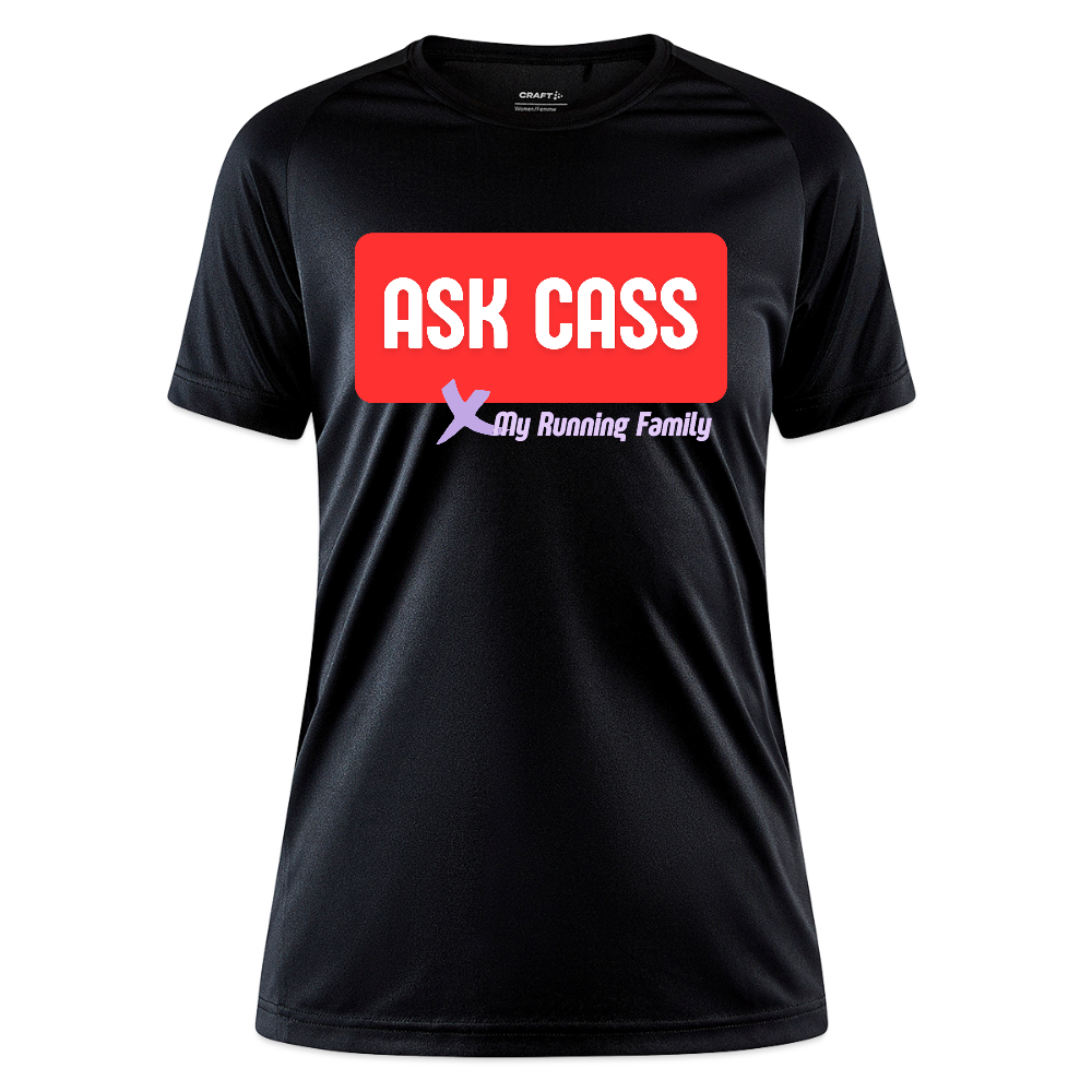 T-shirt Sport CRAFT Femme - Personnalisation Cass - noir