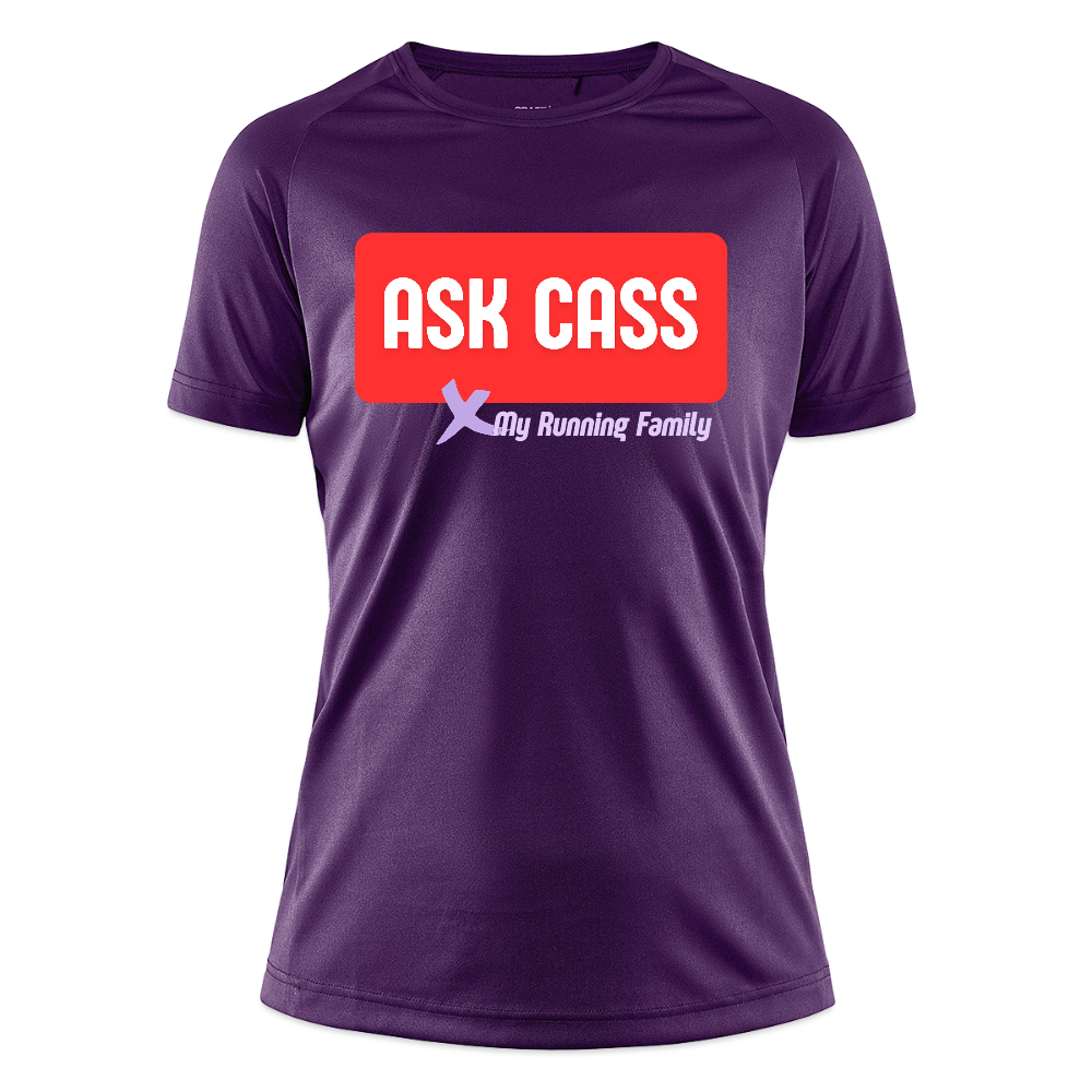 T-shirt Sport CRAFT Femme - Personnalisation Cass - lila