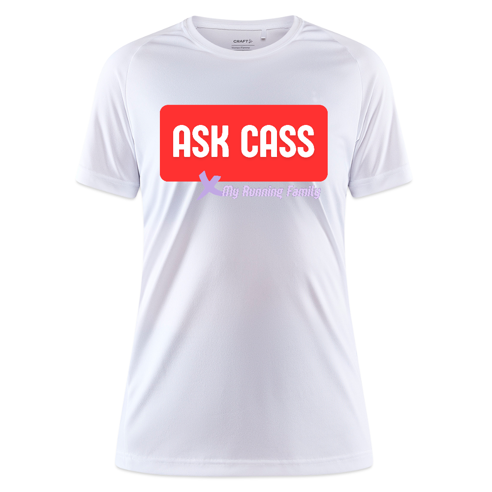 T-shirt Sport CRAFT Femme - Personnalisation Cass - blanc