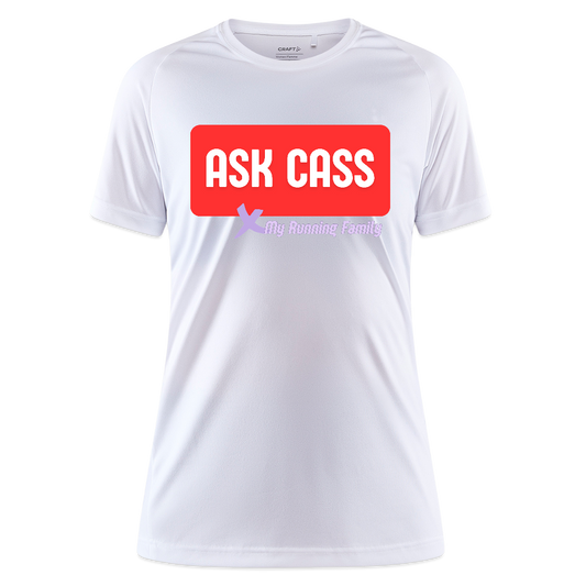 T-shirt Sport CRAFT Femme - Personnalisation Cass - blanc