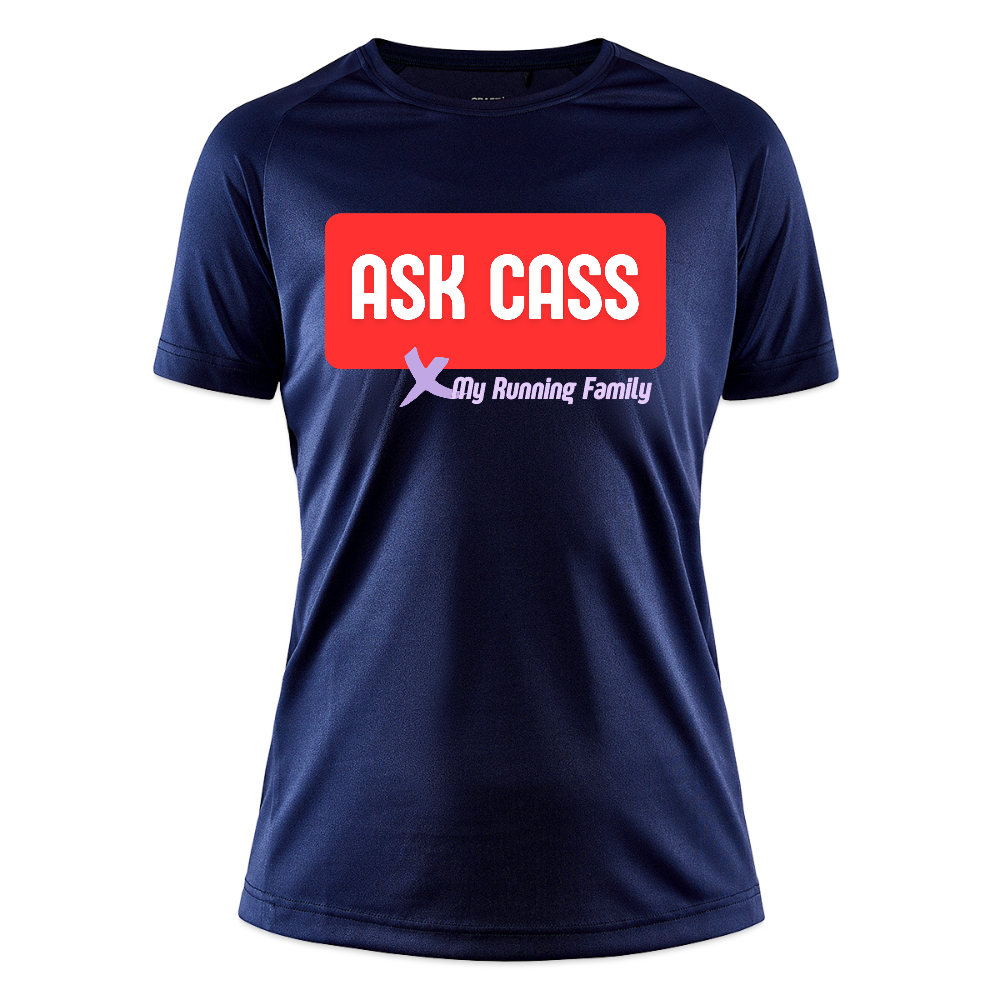 T-shirt Sport CRAFT Femme - Personnalisation Cass - marine foncé