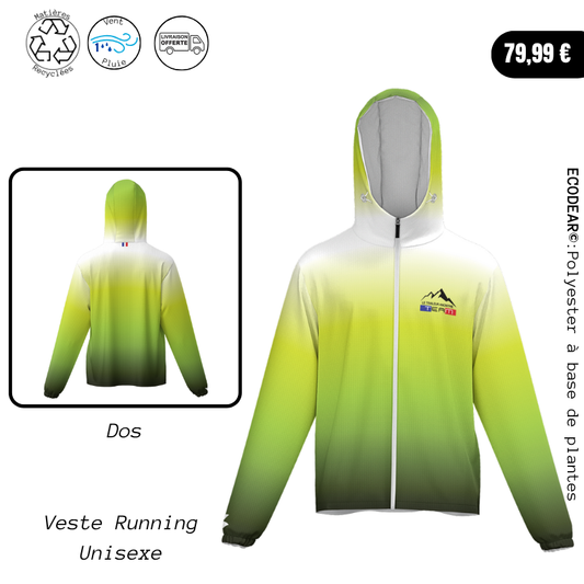 Coupe-vent Trail Unisexe Ecodear® – Léger, Résistant, Éco-conscient - Team Green Fluo