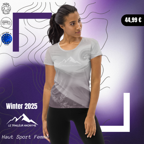 T-Shirt Running Femme - Prune Glacée