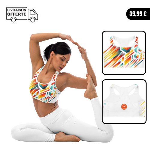 Brassière Running/Yoga - Collection Graphix - Le Traileur Anonyme