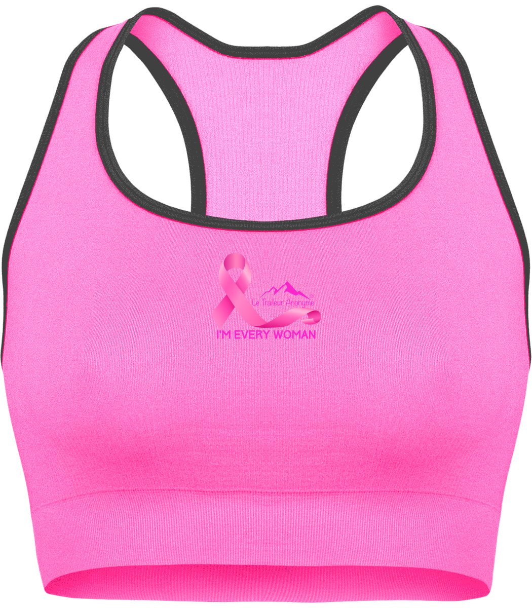 🩷 Brassière sport sans couture - Edition Octobre Rose 🩷 - Le Traileur Anonyme