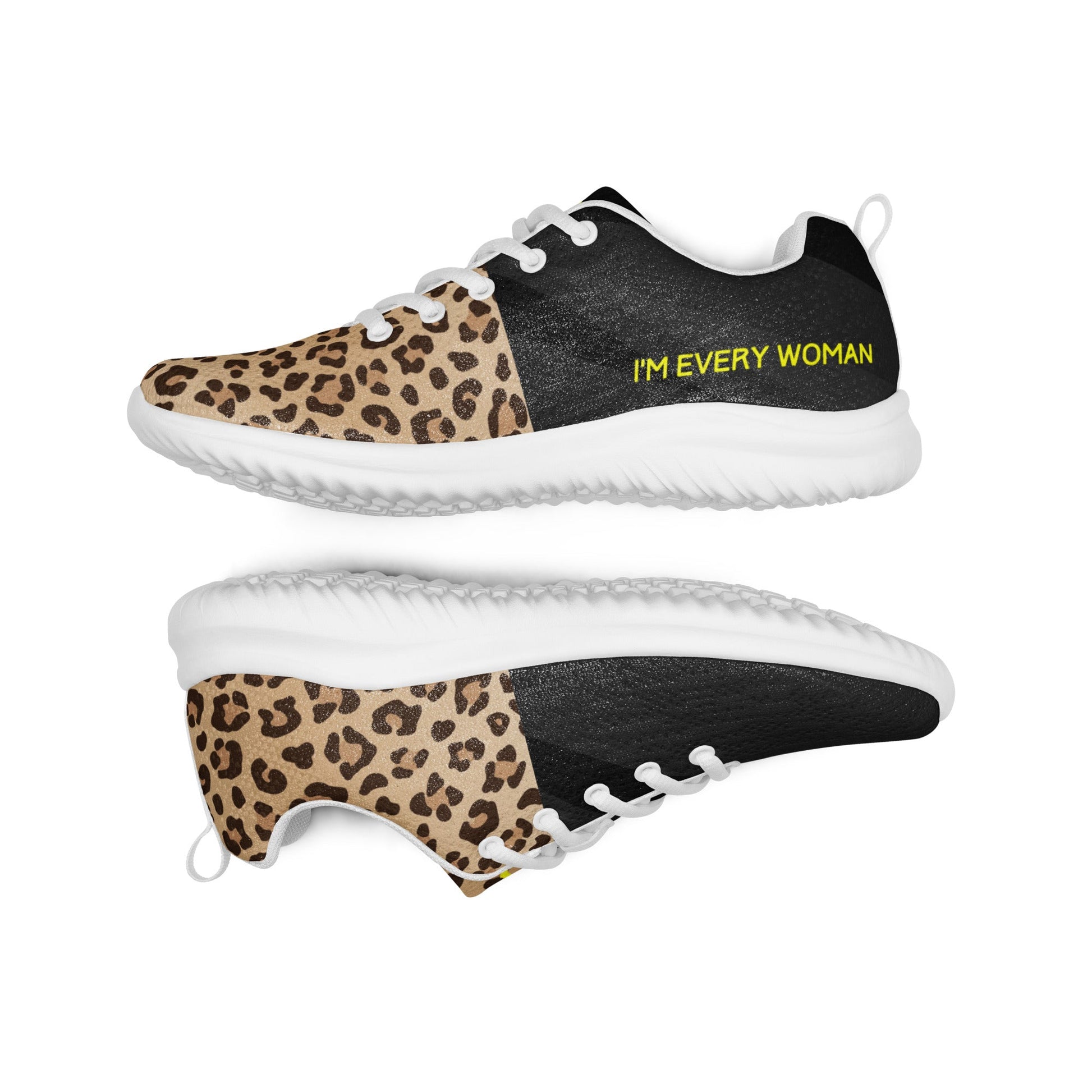 Chaussures Fitness - Femme- Collection Hommage - Léopard & Jaune - Le Traileur Anonyme