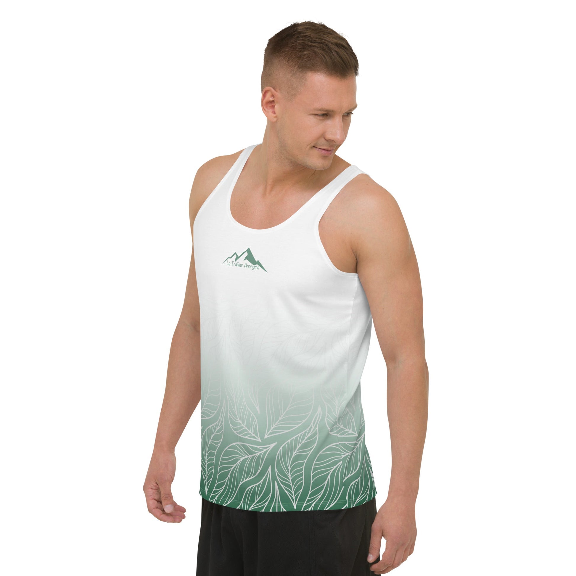 Débardeur Running Homme - Green Forest - Le Traileur Anonyme