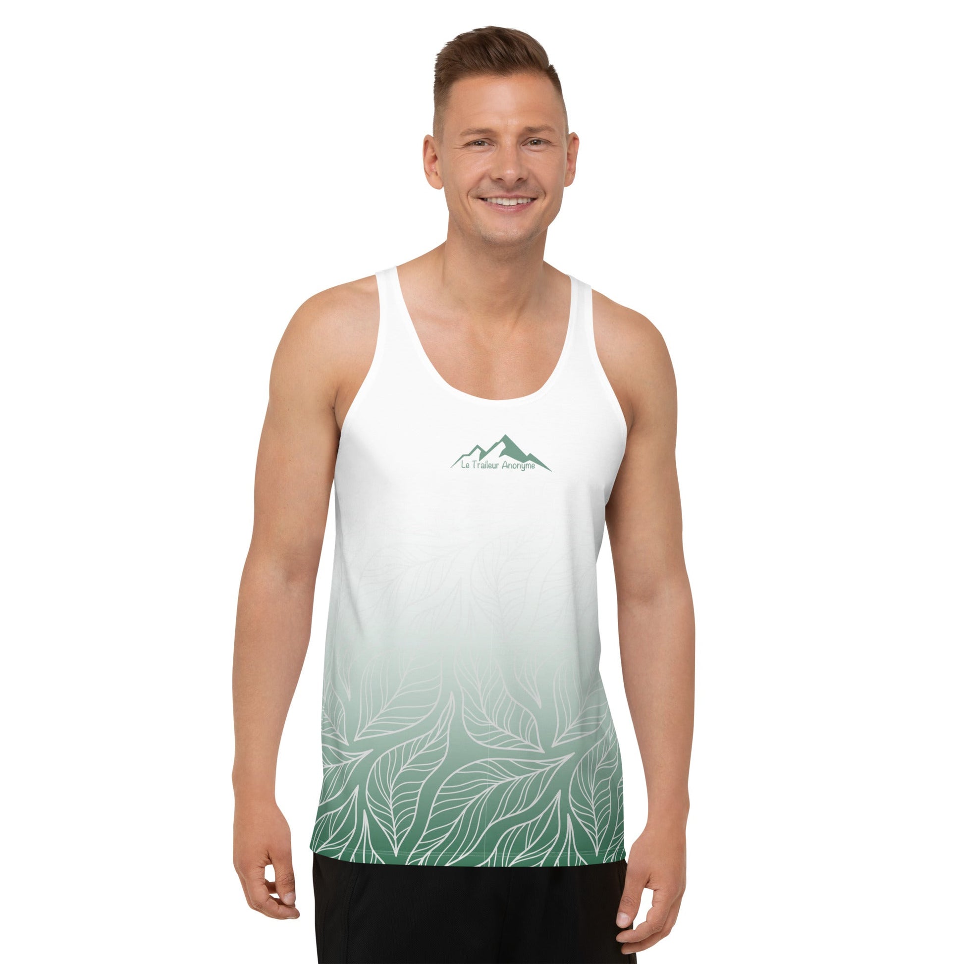Débardeur Running Homme - Green Forest - Le Traileur Anonyme