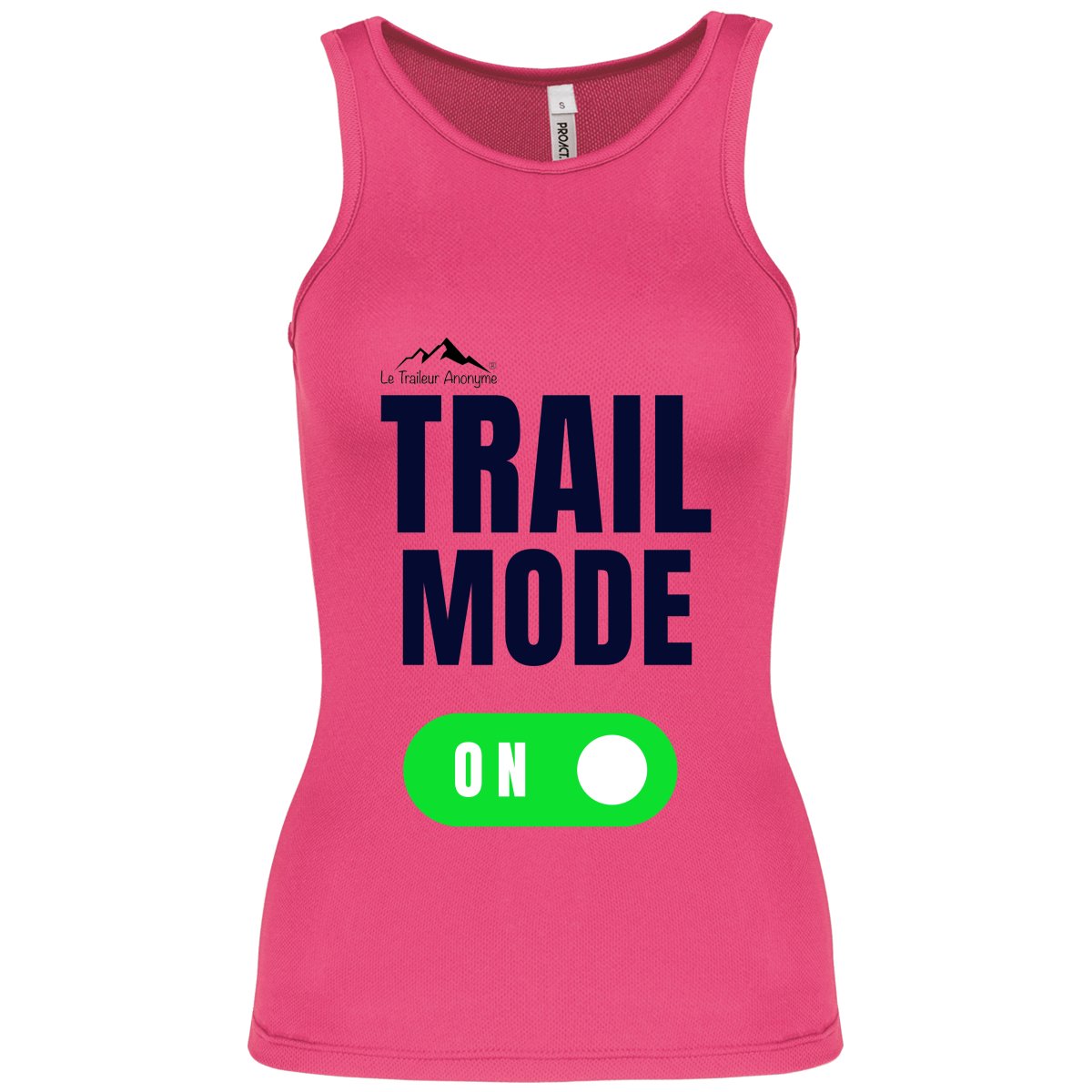 Débardeur Sport - Femme - Clear - Collection " Trail Mode" - Le Traileur Anonyme