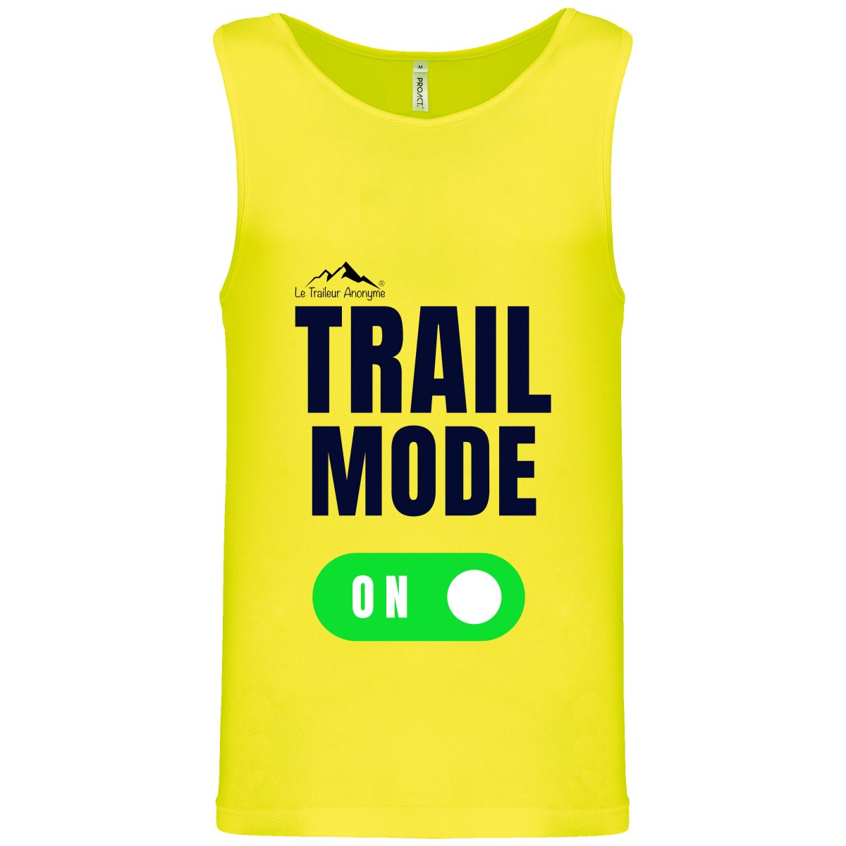 Débardeur Sport - Homme- Clear - Collection "Trail Mode" - Le Traileur Anonyme