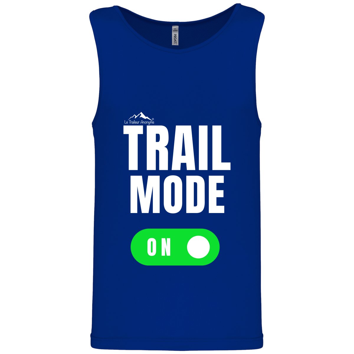 Débardeur Sport - Homme- Dark - Collection "Trail Mode" - Le Traileur Anonyme