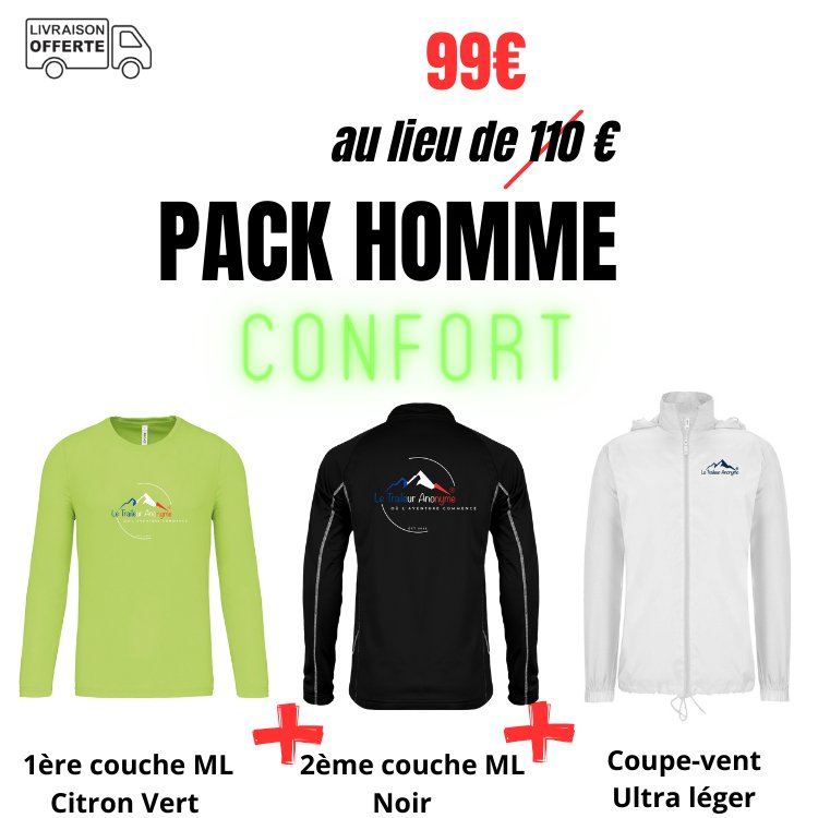 Pack Homme Confort - Le Traileur Anonyme