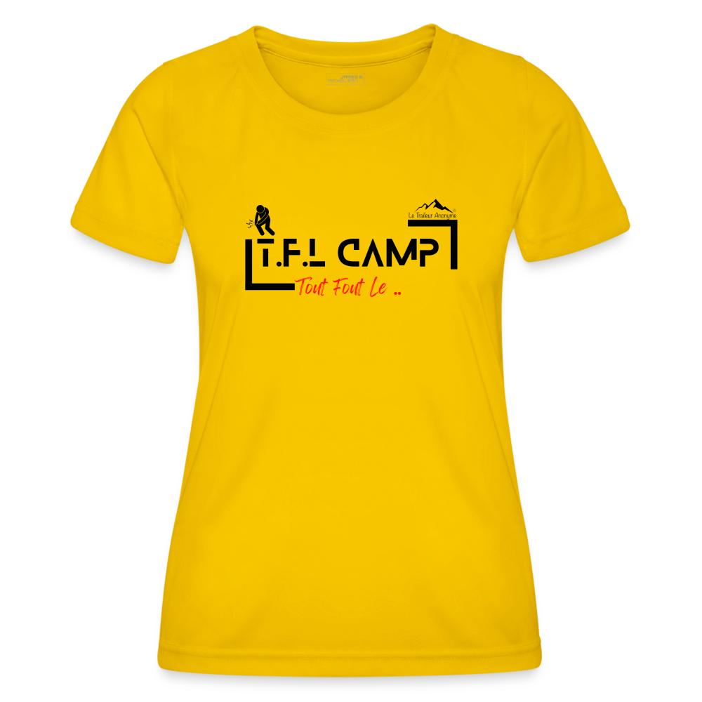 T-shirt sport Femme - Collection T.F.L. - jaune d'œuf