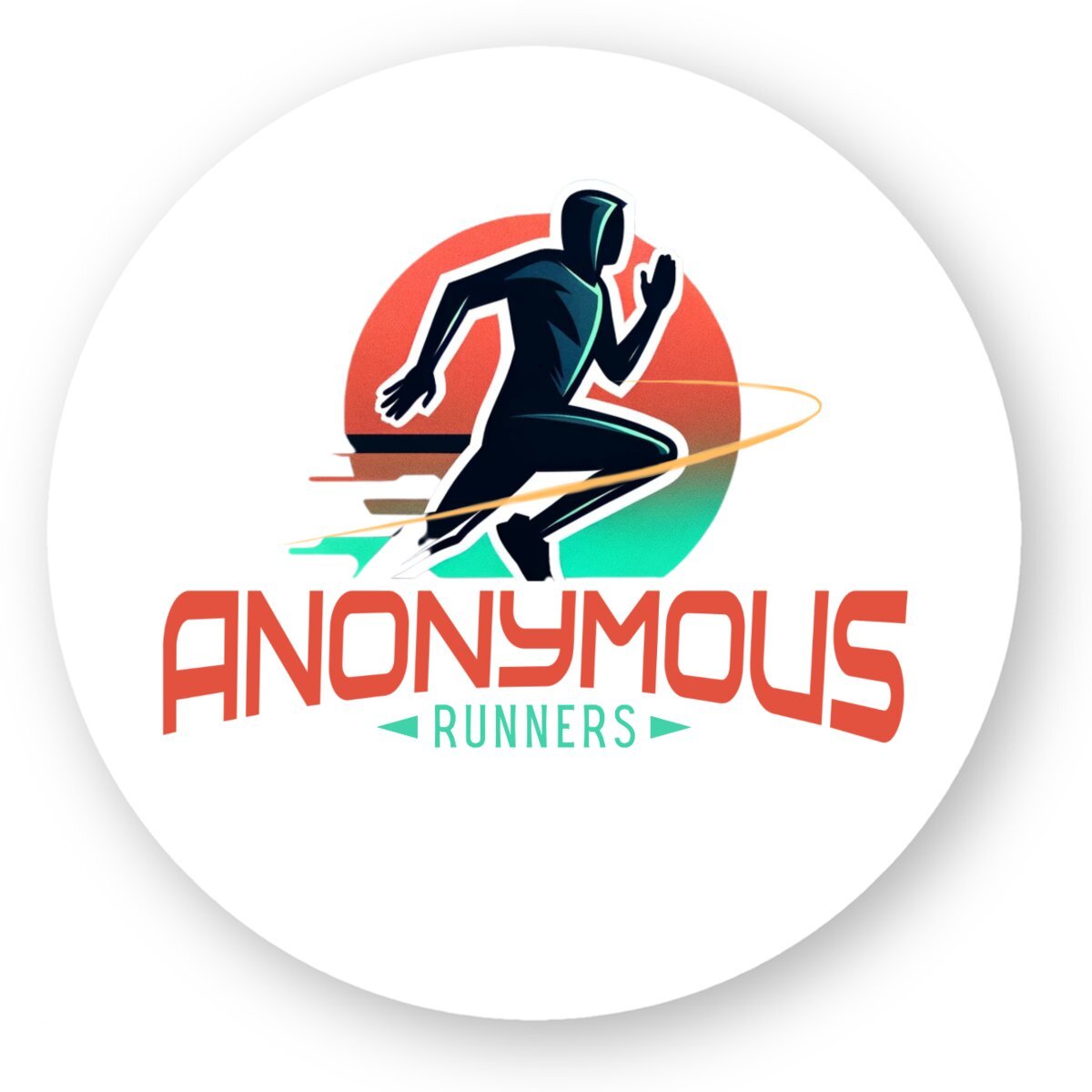 Stickers Anonymous Runners (5cm) - Le Traileur Anonyme