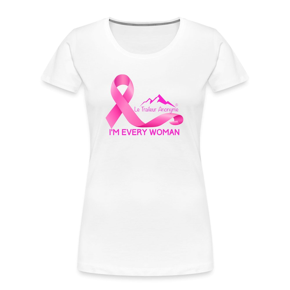 🩷 T-Shirt bio Premium - Femme - Edition Octobre Rose 🎀 - Le Traileur Anonyme