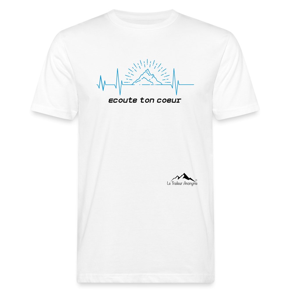 T-shirt Coton bio- Homme - Collection "Mountain Heart" (1310) - Le Traileur Anonyme