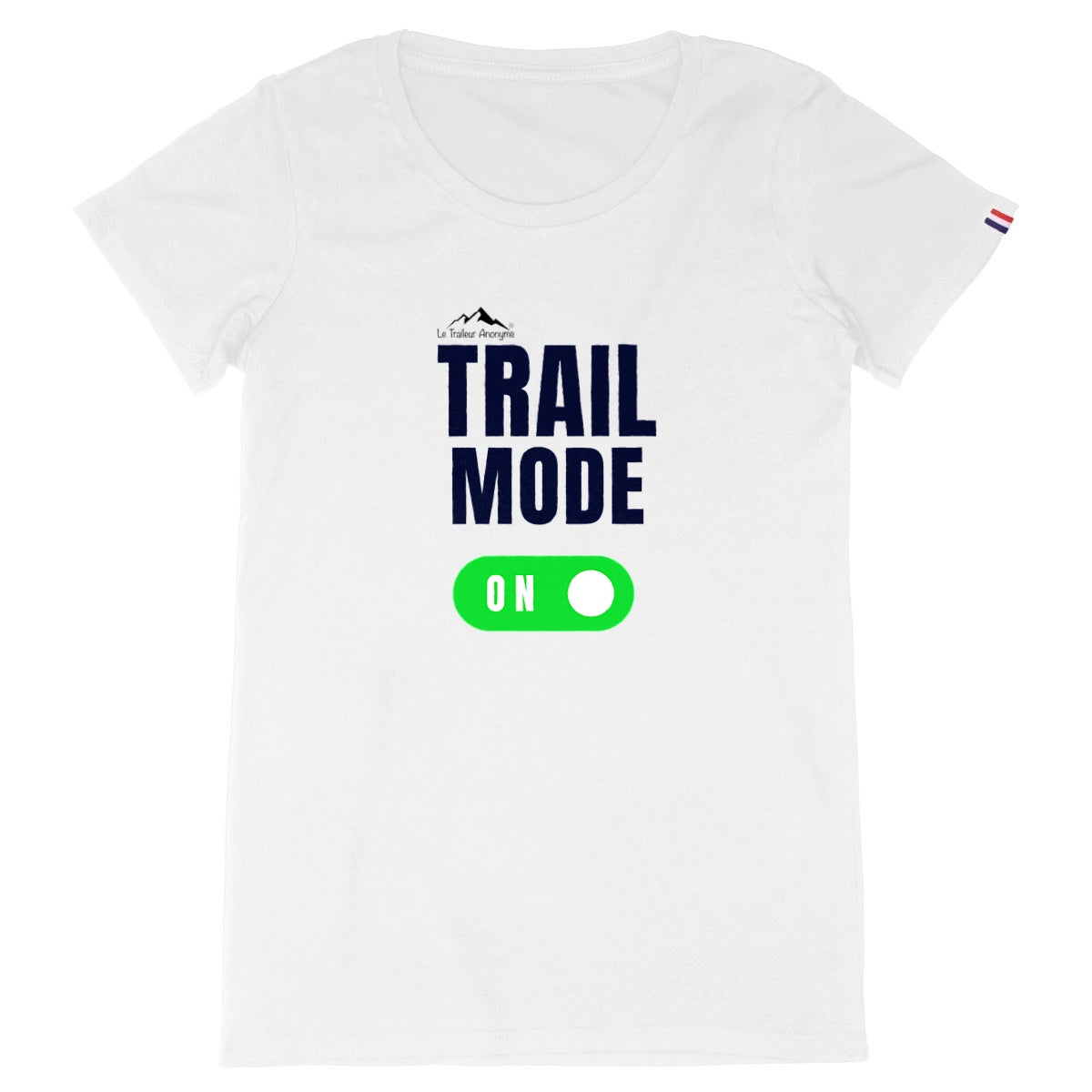 T-Shirt Coton Bio- 🇫🇷Made in France🇫🇷 - Femme - Collection "Trail Mode" (1530) - Le Traileur Anonyme