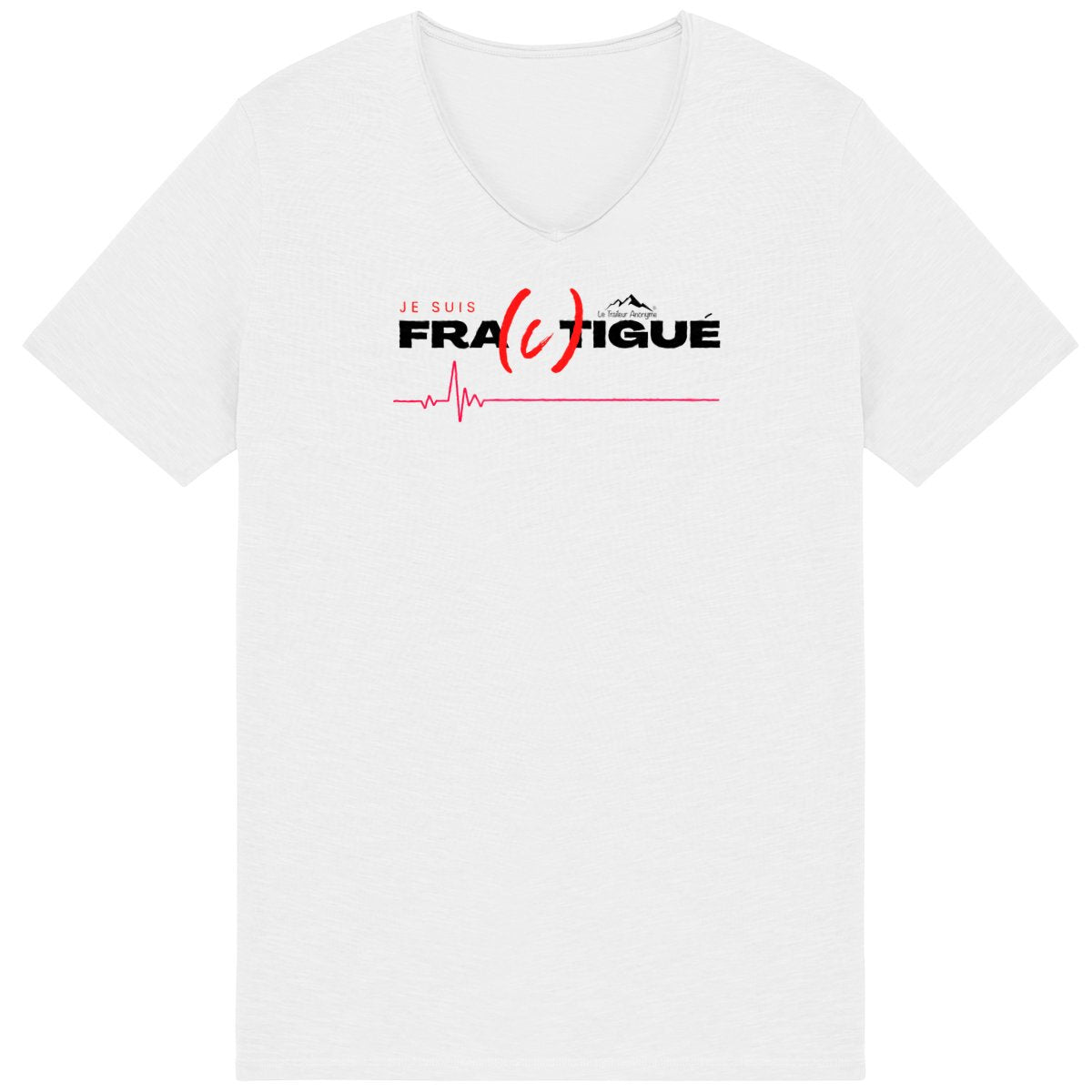 T-shirt Coton Bio Slub Premium - Homme - Collection "Fractigué" - Le Traileur Anonyme