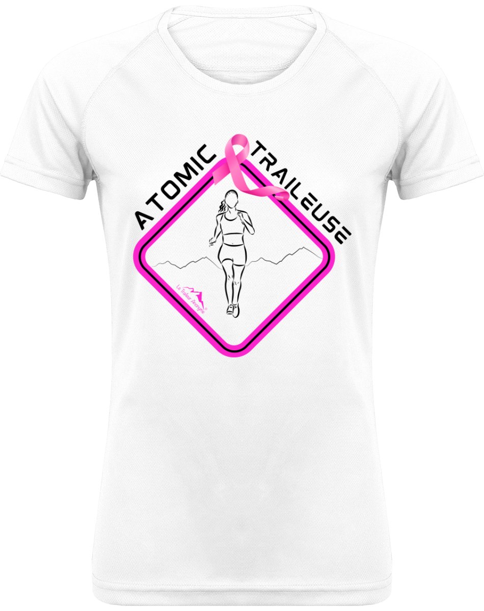 🩷 T-shirt Femme Sport Basic - Edition Octobre Rose 2023🩷 - Le Traileur Anonyme