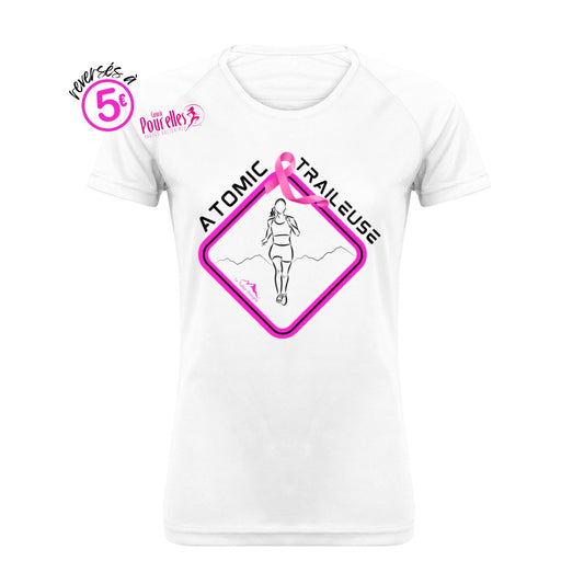 🩷 T-shirt Femme Sport Basic - Edition Octobre Rose 2023🩷 - Le Traileur Anonyme