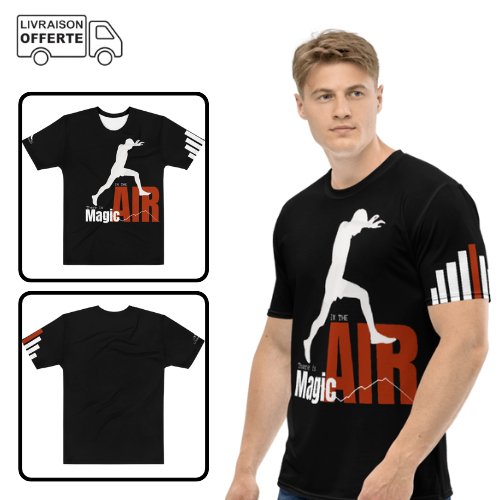 T-Shirt H Sport Jersey - Air K - Black - Le Traileur Anonyme