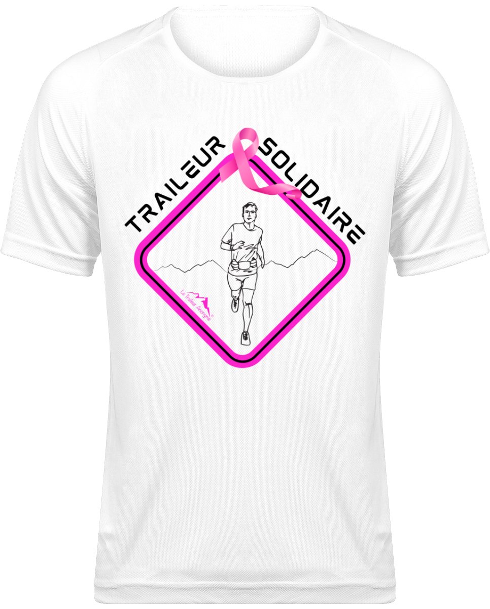 🩷T-Shirt Homme Sport Basic - Edition Octobre Rose 2023🩷 - Le Traileur Anonyme