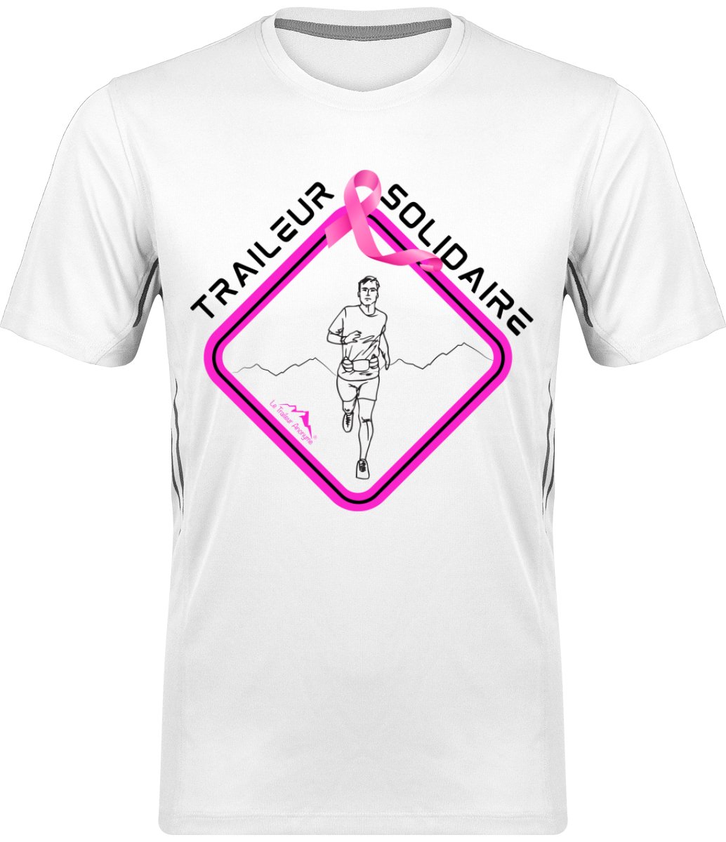 🩷 T-Shirt Homme Sport Premium - Edition Octobre Rose 2023🩷 - Le Traileur Anonyme