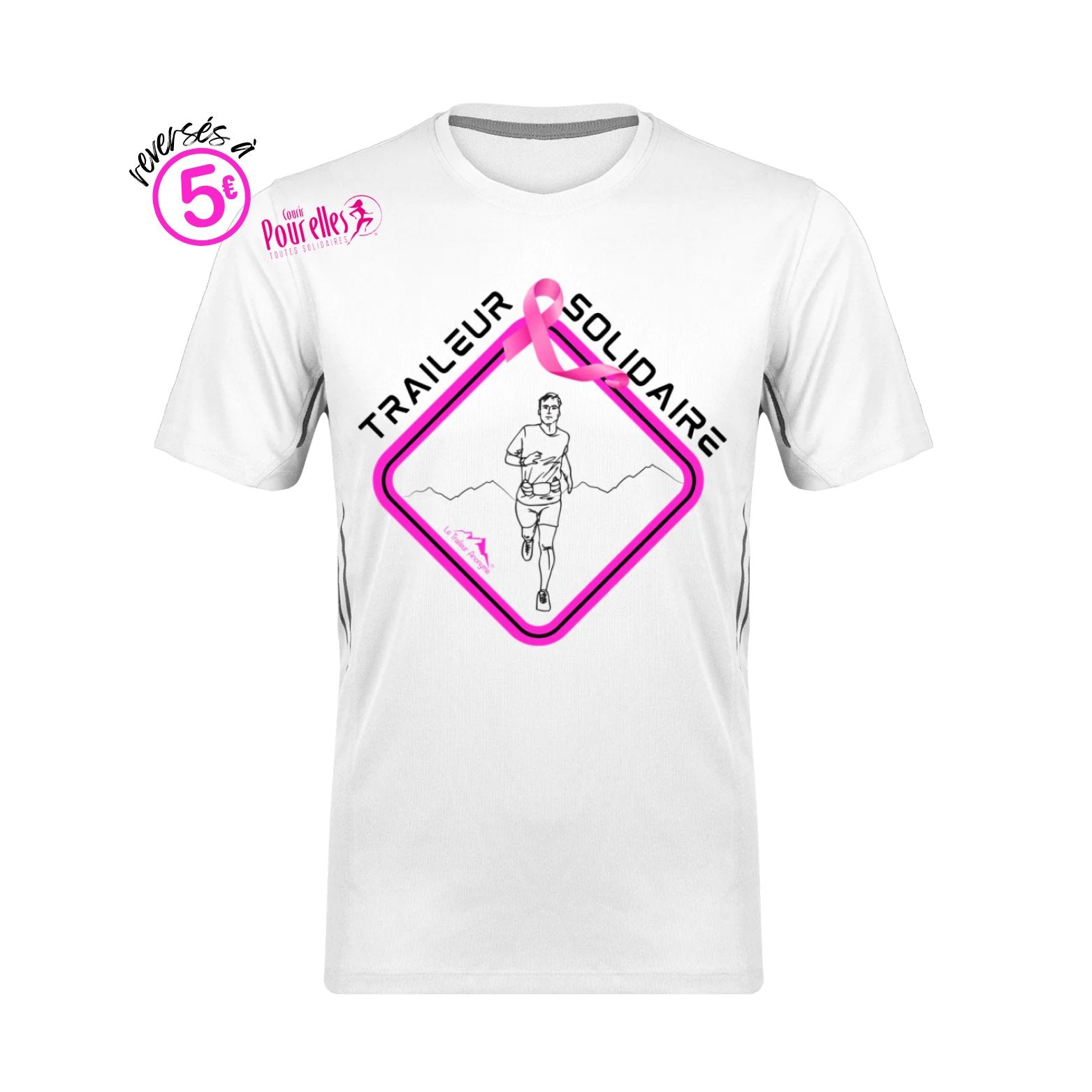 🩷 T-Shirt Homme Sport Premium - Edition Octobre Rose 2023🩷 - Le Traileur Anonyme