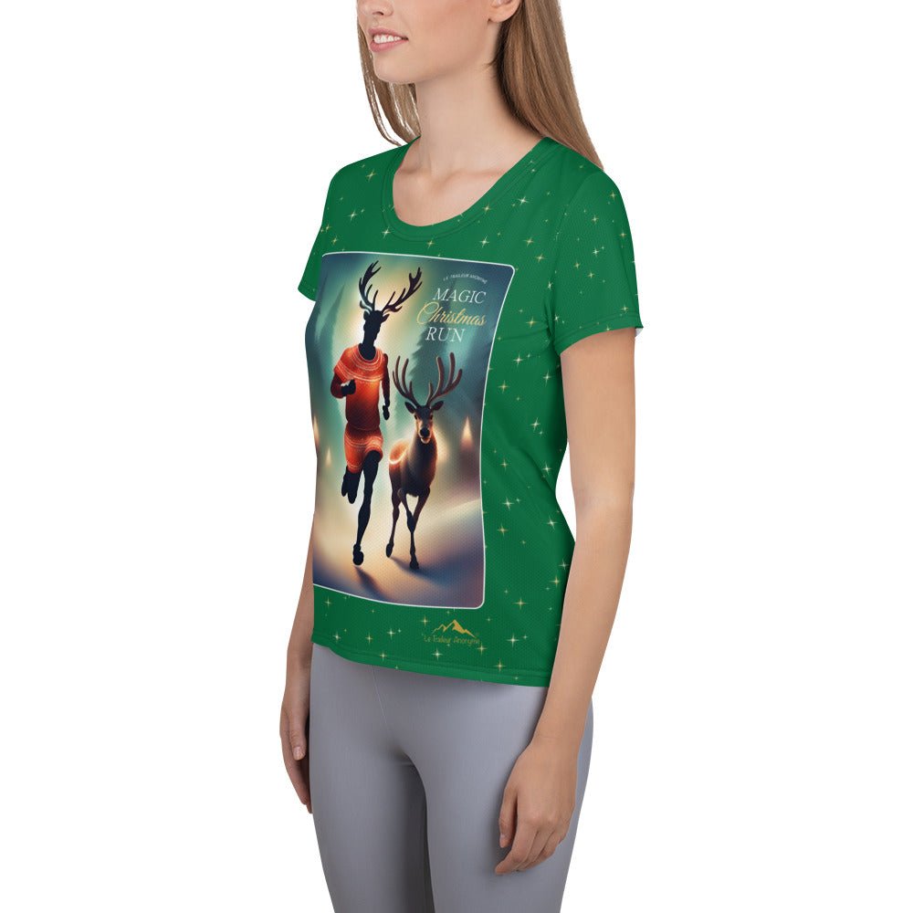 T-Shirt Running - Femme - Christmas Run - Green - Le Traileur Anonyme