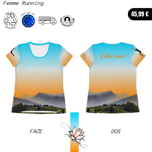 T-Shirt Running Femme - Personnalisation FH - Le Traileur Anonyme