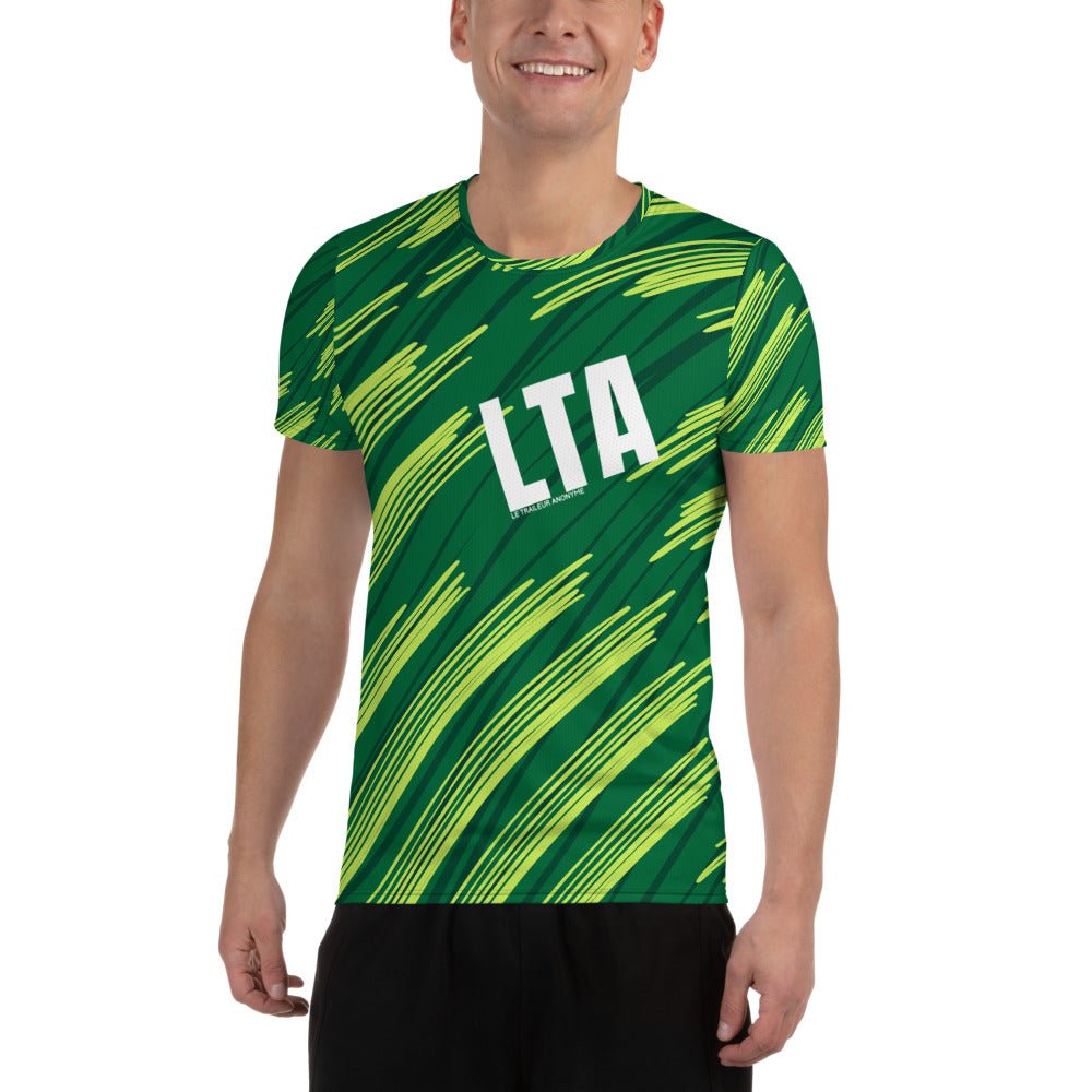 T-Shirt Running Homme - Graphix Green - Le Traileur Anonyme
