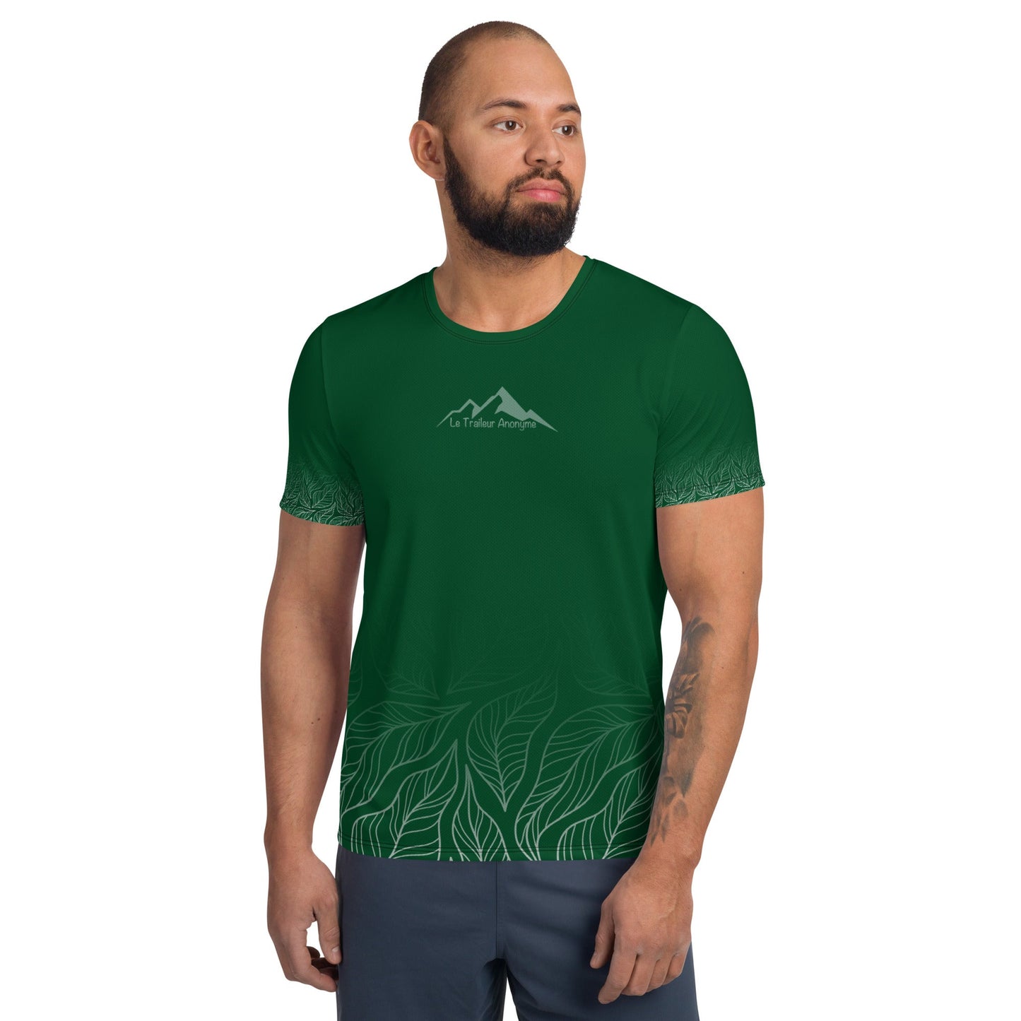 T-Shirt Running Homme - Green Forest - Le Traileur Anonyme