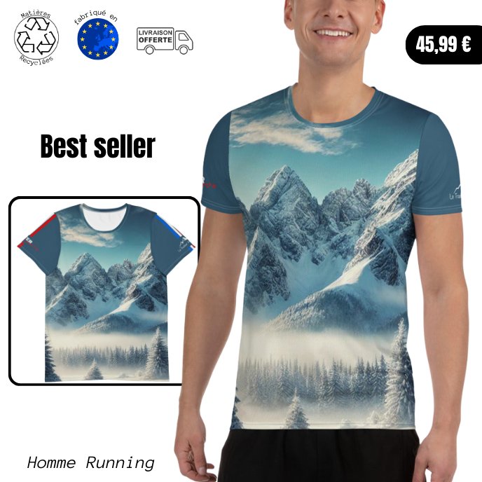 T-Shirt Running Homme - Winter Lovers - Le Traileur Anonyme