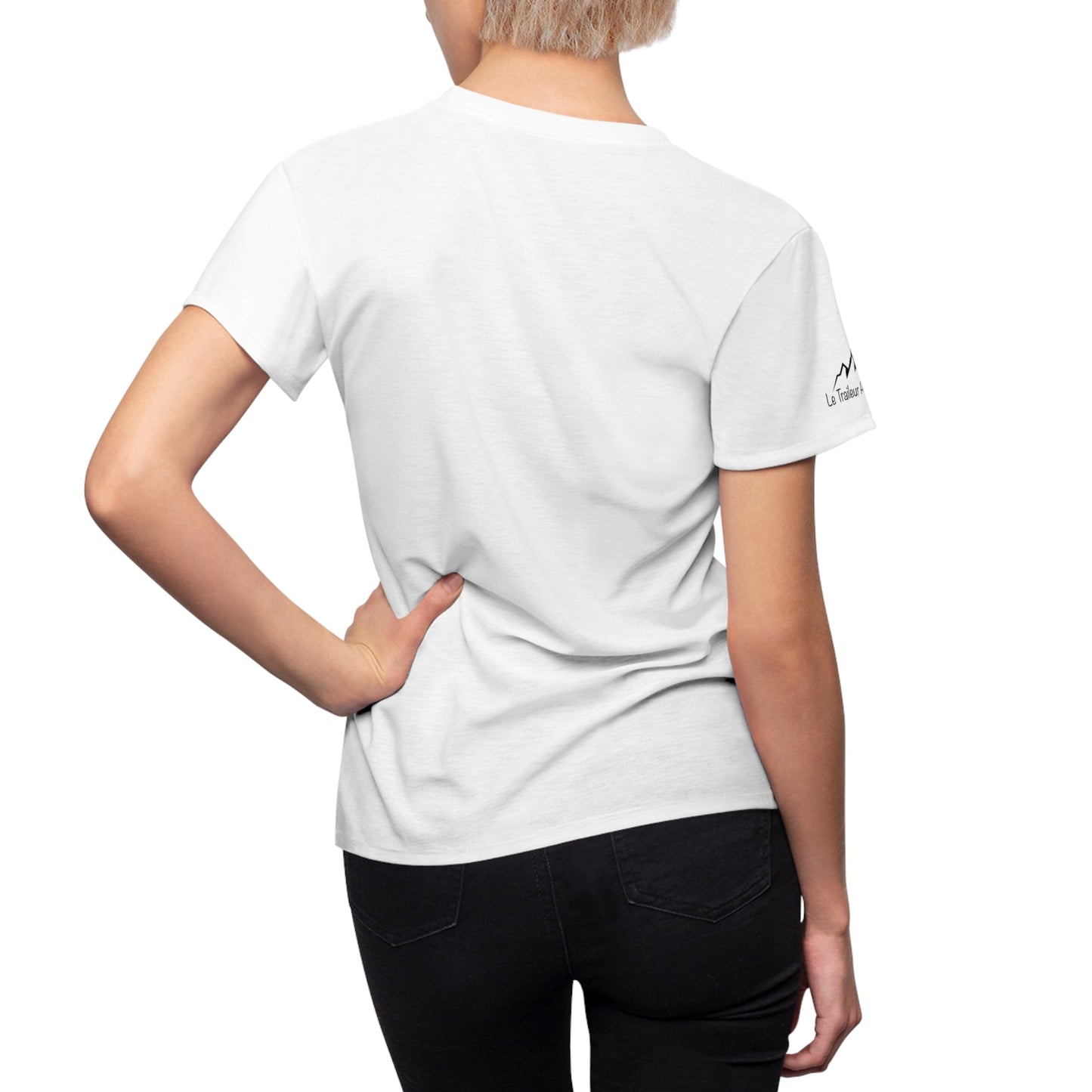 T-Shirt Sport Blanc - Femme - Collection "Fra©tiguée" (130) - Le Traileur Anonyme