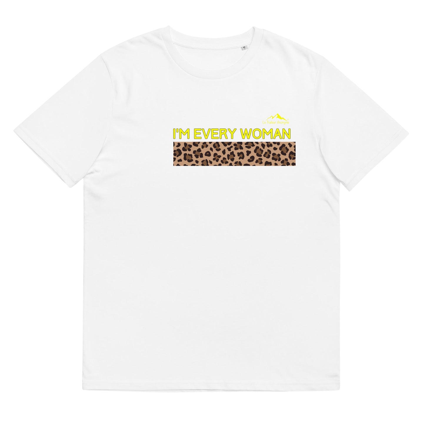 T-Shirt -Unisexe- Coton biologique - Collection Hommage - Léopard - Le Traileur Anonyme
