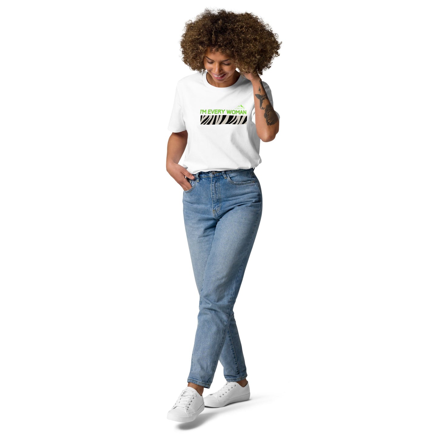 T-Shirt -Unisexe- Coton biologique - Collection Hommage - Zèbre - Le Traileur Anonyme