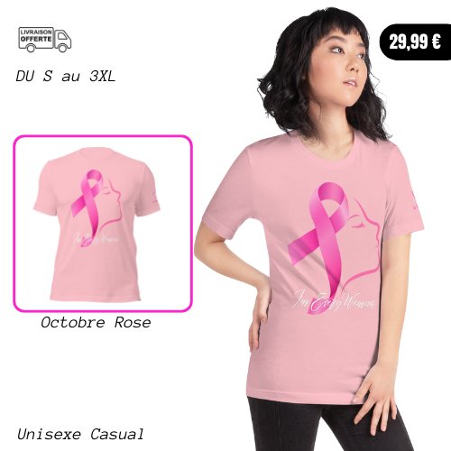 T-Shirt Unisexe - Octobre Rose 2024 - Le Traileur Anonyme